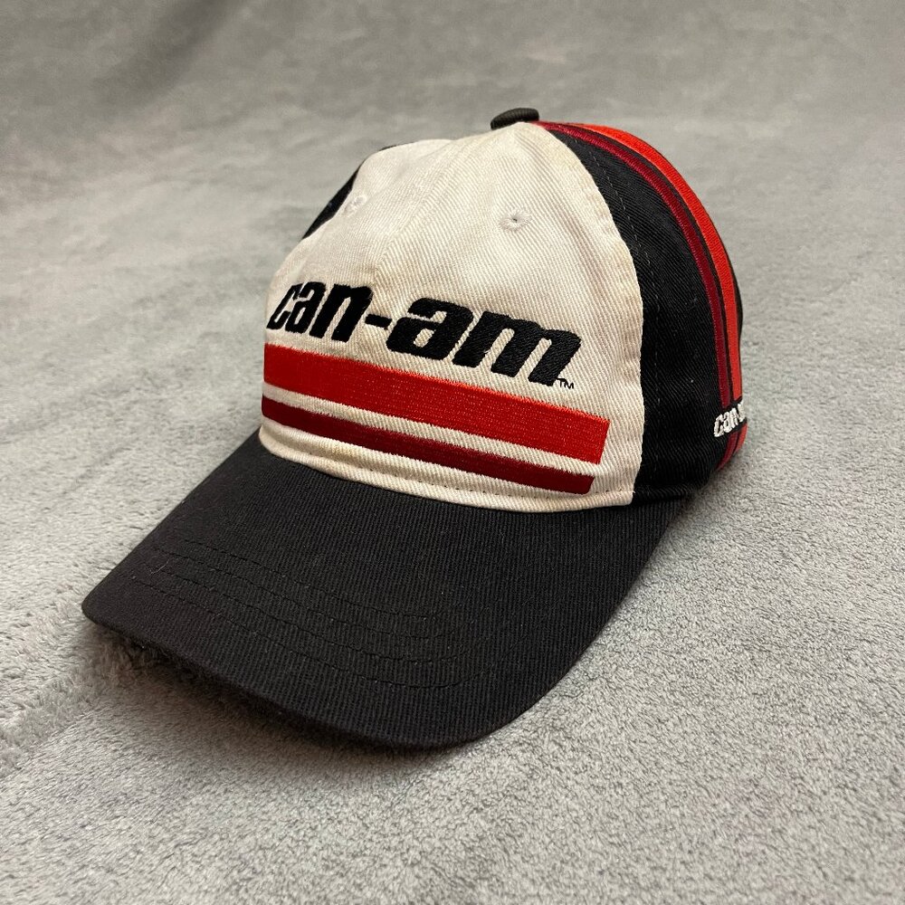Can Am Black Baseball Cap Adjustable